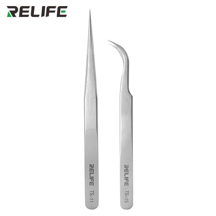 RELIFE TS-11-15 PRECISION STRAIGHT AND BENT TWEEZERS 
